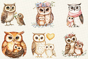 Mother's Day Owl Sublimation Clipart, an Illustration by OK Design (Thumbnail 5 of 5)