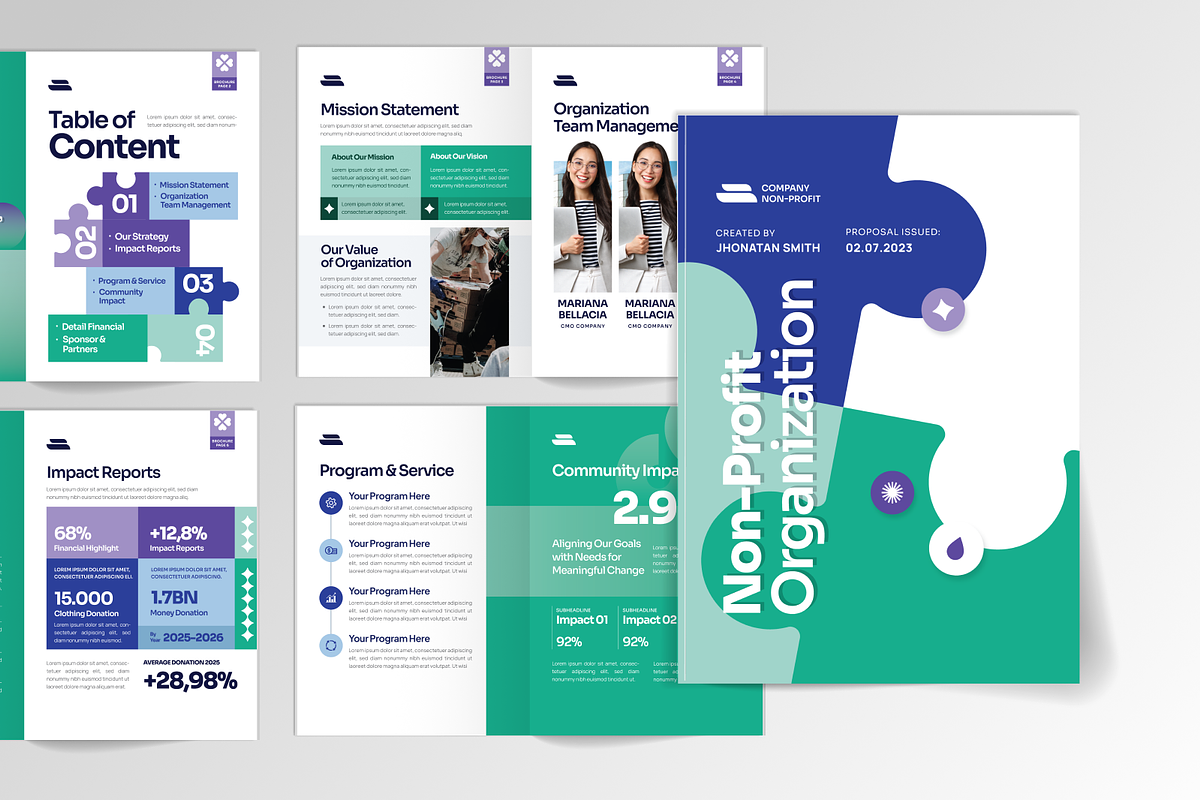 Nonprofit Organization, a Magazine Template by MMPixelCraft (Photo 2 of 4)