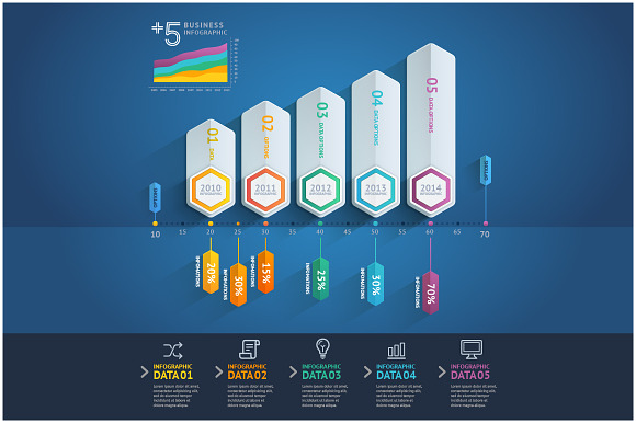 Business Arrow Infographics Template