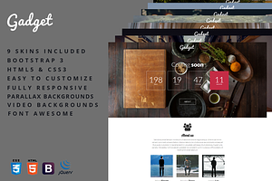 Gadget - Coming Soon Template