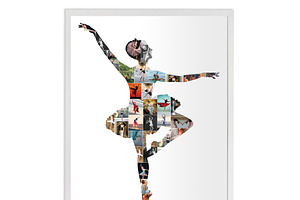 2 Ballerina Photo Collage Templates