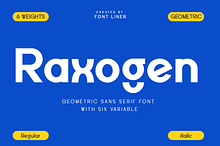 Raxogen - Geometric Variable Font