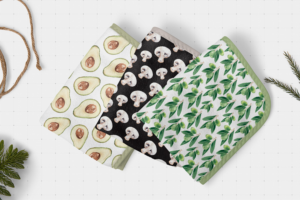 Watercolor cooking & eating clipart, a Food Illustration by Visual Animal (Photo 8 of 9)
