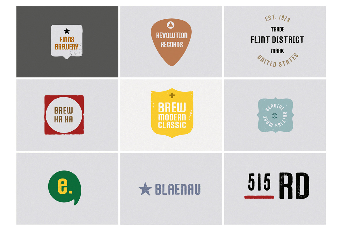 Exesa Vintage Stamp Font, a Sans Serif Font by Craft Graphic Type (Photo 8 of 10)