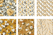 Mustard Toile Digital Paper, a Pattern Graphic by DreamCafeArt (Thumbnail 6 of 7)