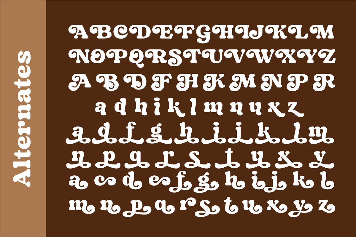 Sorean - Groovy Retro Font, a Serif Font by Grezline Studio (Photo 12 of 13)