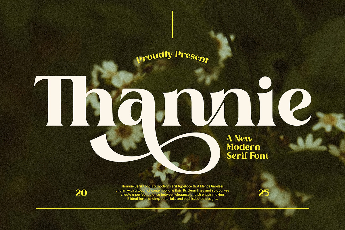 Thannie | Modern Display Serif, a Serif Font by BlancaLab Studio (Photo 1 of 5)