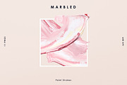 Pink Marbled; Paint Stroke, an Object Graphic by Emma Make (Thumbnail 1 of 7)