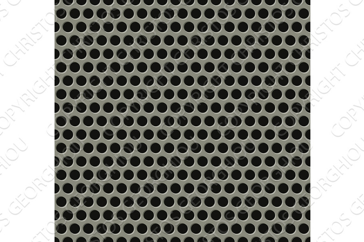 Seamless tiling metal grill pattern, a Texture Illustration by Christos Georghiou