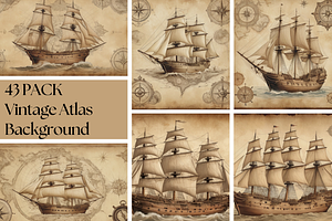 43 PNG Vintage Atlas Background, a Background Graphic by adenpinkstore