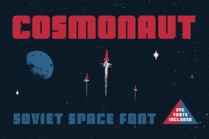 Cosmonaut - Soviet Space Font