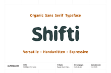 Shifti - Organic Display Typeface