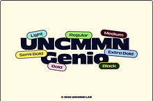 Uncmmn Genio - Display Sans Serif