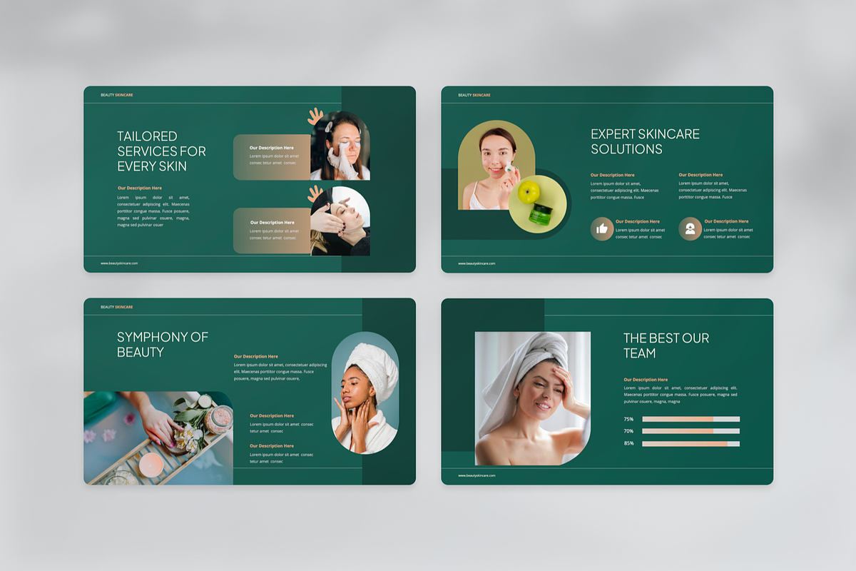 Beauty Skincare PowerPoint, a Presentation Template by Annora Studio (Photo 5 of 8)