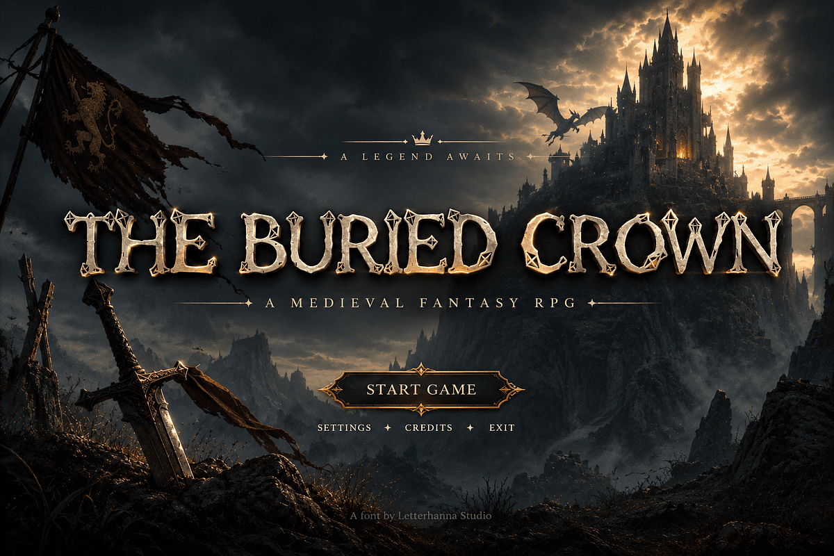 Diamond Well Hand-Drawn Fantasy Font, a Handwritten Font by Letterhanna Studio (Photo 5 of 9)