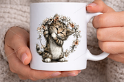 Watercolor Summer Cute Kitten PNG, a Seasonal Illustration by Canvas Craft (Thumbnail 6 of 7)