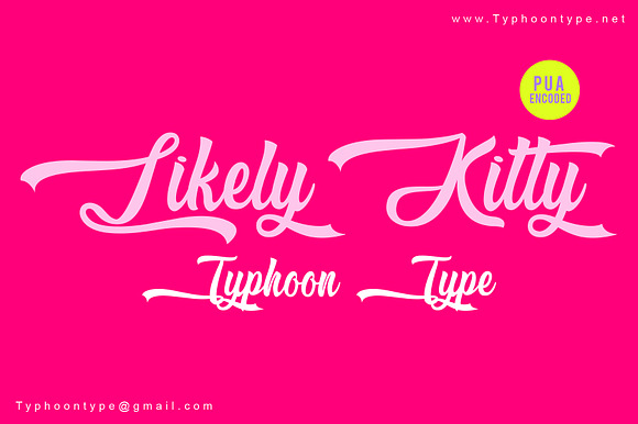 Likely Kitty font preview 3