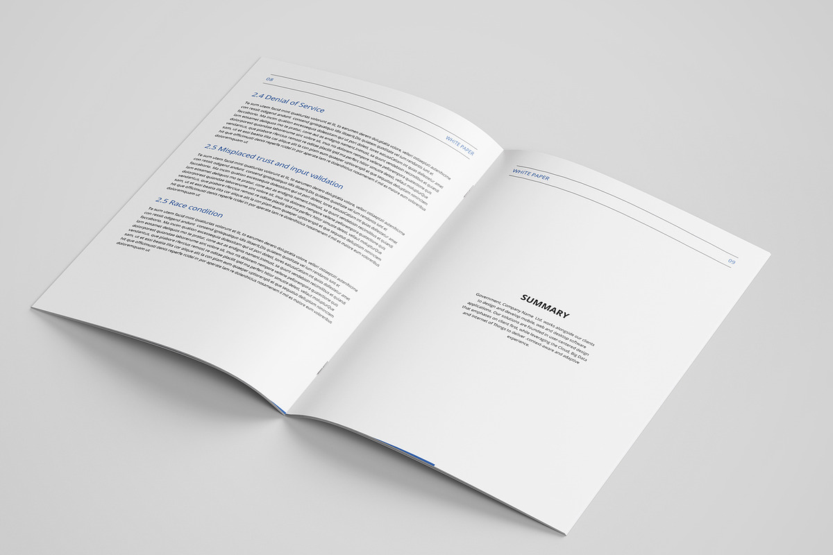 White paper template indesign, a Brochure Template by azadcsstune (Photo 6 of 18)