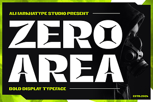 Zero Area – Bold Display Typeface