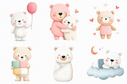Baby Bear, Baby Shower Clipart, an Illustration by Libby Wishes (Thumbnail 5 of 7)