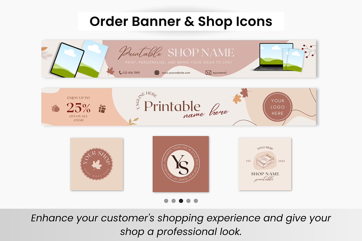 Etsy Digital Shop Templates Bundle, a Design Template by DigiPax (Photo 5 of 10)