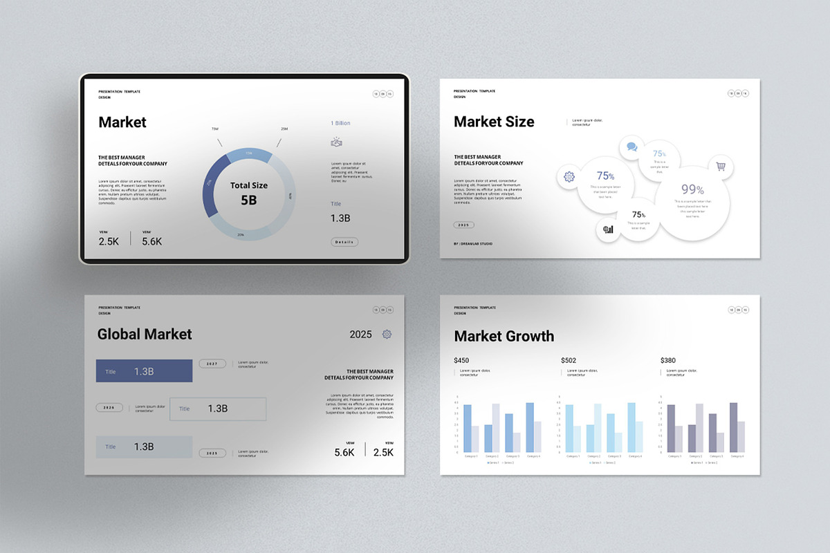 Marketing Plan Presentation Template, a Presentation Template by Dream-Lab (Photo 4 of 8)