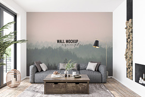 Wall Mockup & Wallpaper Mockup