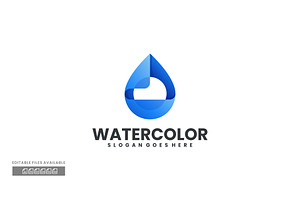 Water Gradient Colorful Logo, a Branding & Logo Template by ivan_artnivora