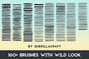160 Wild Strokes for Illustrator, a Brush Add-On by Guerillacraft (Thumbnail 2 of 5)