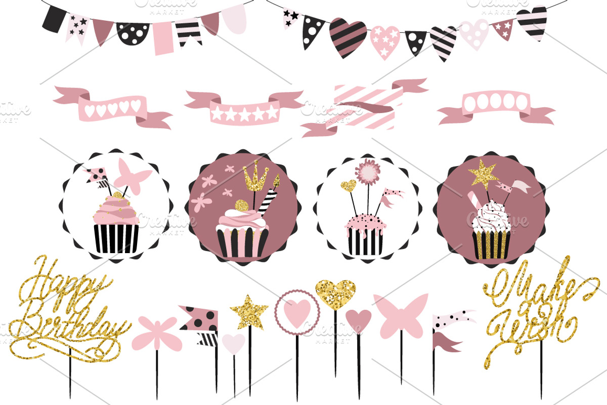 Party cards and flyers big set, a Decorative Illustration by Happiestsim (Photo 11 of 13)