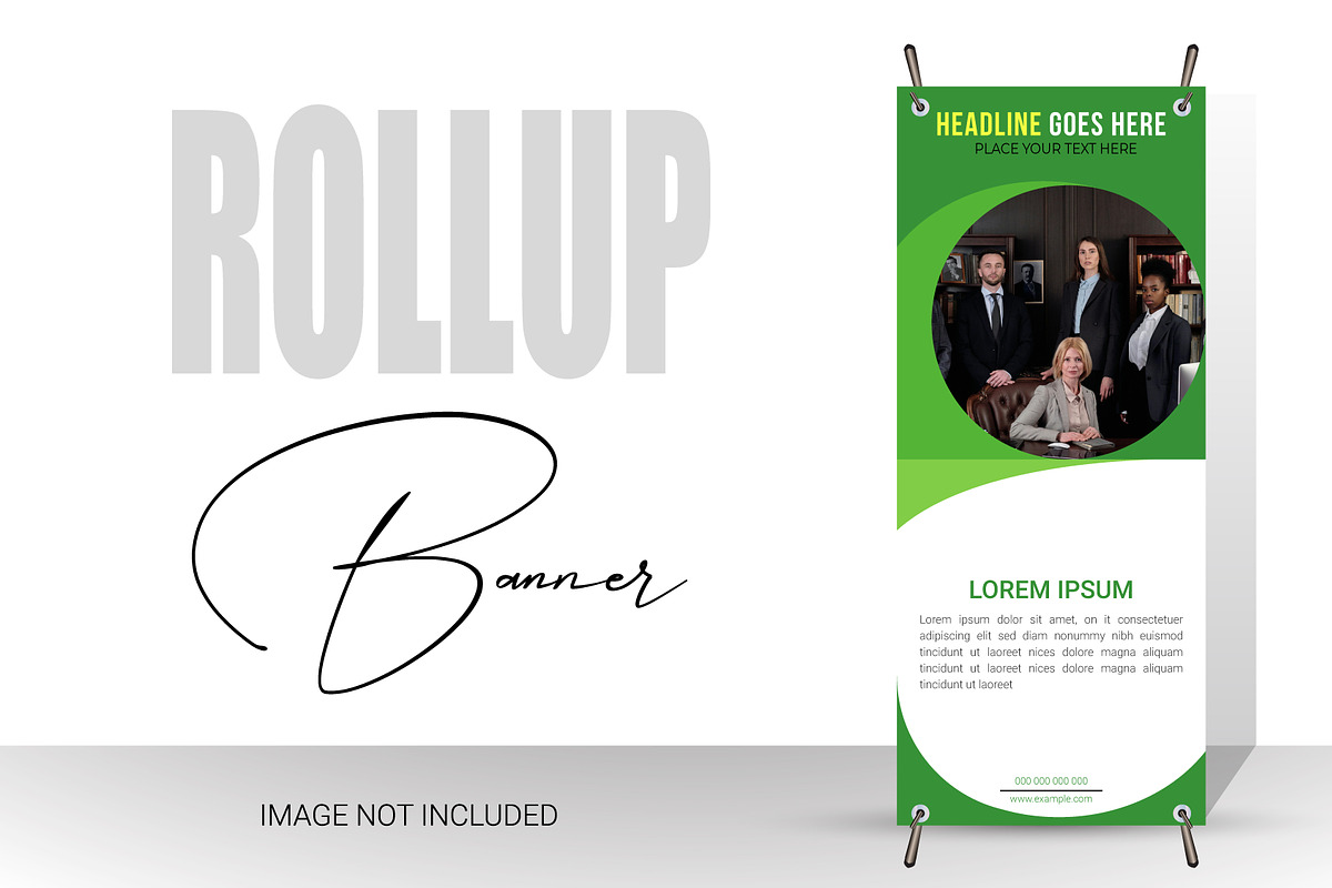 Business Agency Roll-Up Banner Set, a Poster Template by hkmonir (Photo 2 of 3)