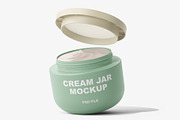 Cosmetic Cream Jar Mockup Vol.1, a Packaging Mockup by Akebareee (Thumbnail 4 of 6)