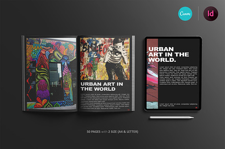 RULE Magazine / Ebook Template Canva