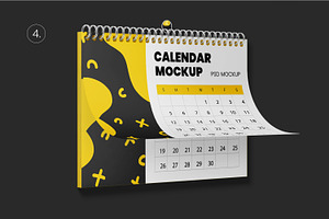 Wall Calendar Mockup Set