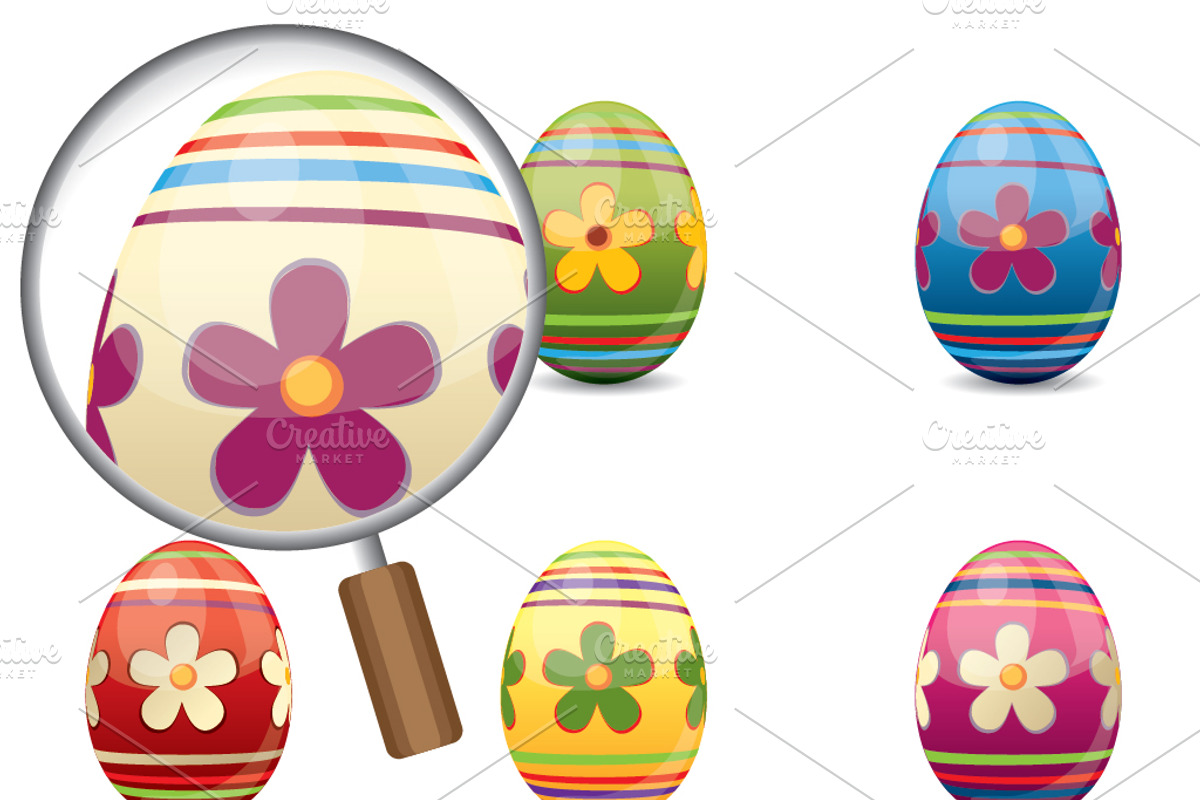Colored Easter Eggs preview 2