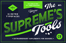 NEW! Supreme Tools • 16 Fonts Pack