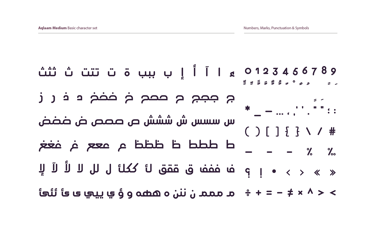 Aqlaam - Arabic Typeface, a Sans Serif Font by Mostafa El Abasiry (Photo 8 of 11)