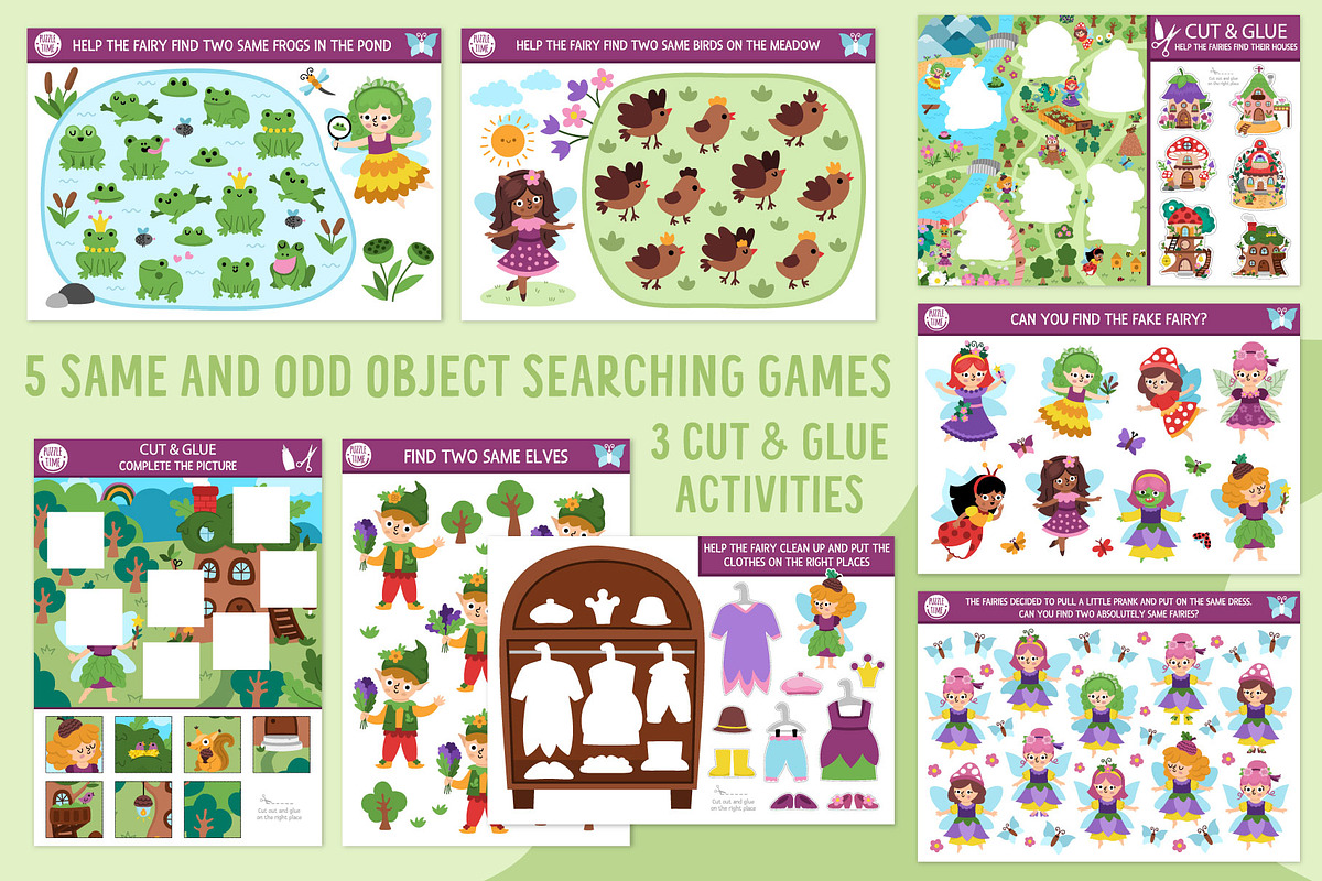 Woodland Fairy games for kids, an Education Illustration by Lexi Claus (Photo 6 of 14)
