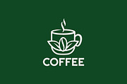 Coffee and Bean Hot Cup Drink Logo, a Branding & Logo Template by Signatoro (Thumbnail 3 of 3)
