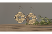 Floral Drop Earring SVGs, a Graphic by musafir_fashion (Thumbnail 4 of 11)