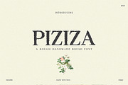 Piziza Brush Font, a Serif Font by Creativetacos (Thumbnail 1 of 12)
