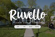 Ruvello | Script Decorative Font, a Handwritten Font by Everyday Perfection (Thumbnail 1 of 5)