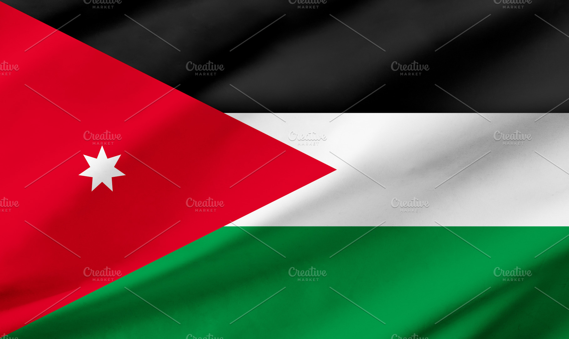 Jordan flag background with waving fabric texture, a Wallpaper Photo by Davizro's Market