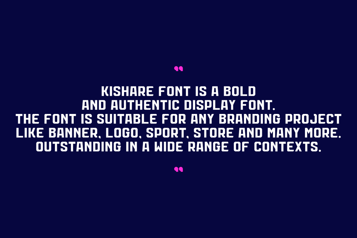 Kishare Font, a Sans Serif Font by QR Design Studio (Photo 5 of 8)