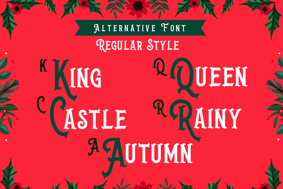 Christmas Gift Font, a Handwritten Font by KengGraphic (Photo 4 of 7)