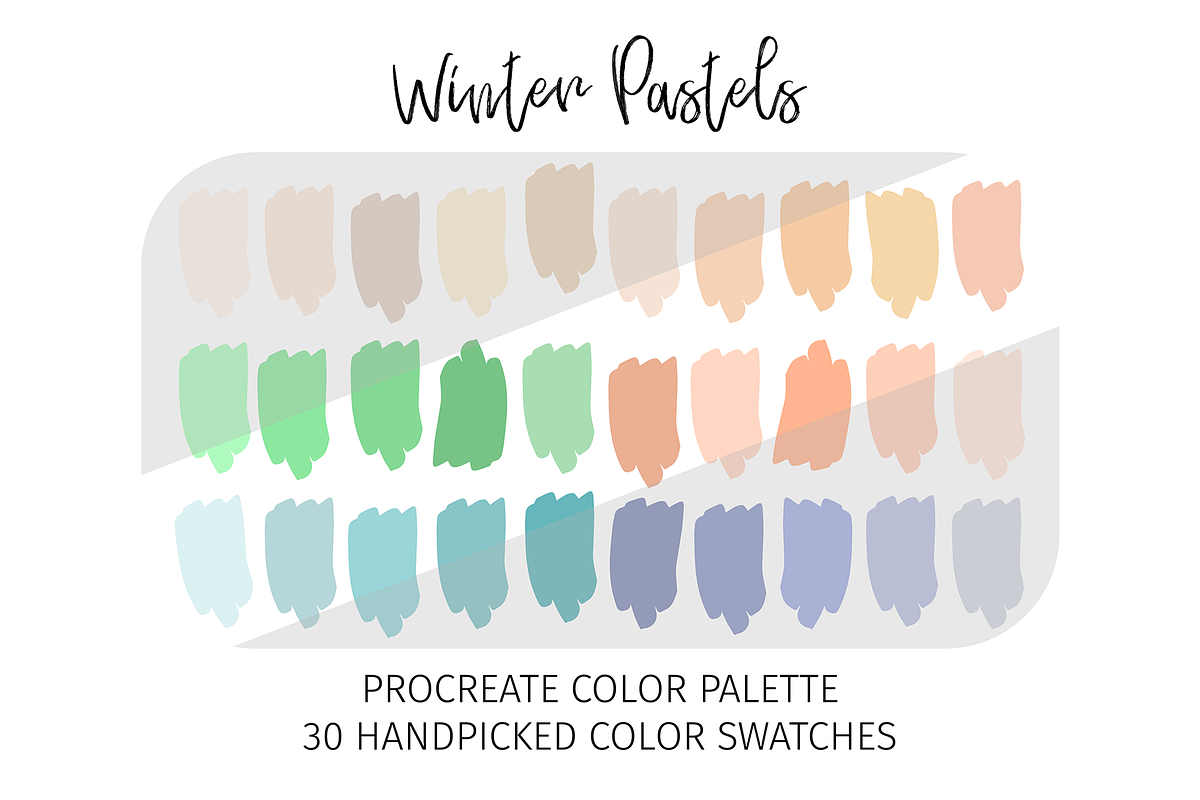 Procreate Winter Color Palettes, a Palette Add-On by STUDIO 17 (Photo 5 of 10)