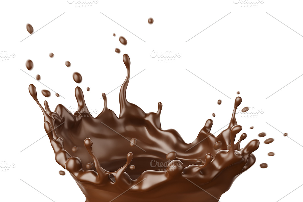 Milk Chocolate fluid splash JPG+PNG, an Object Graphic by LoopAll (Photo 2 of 4)