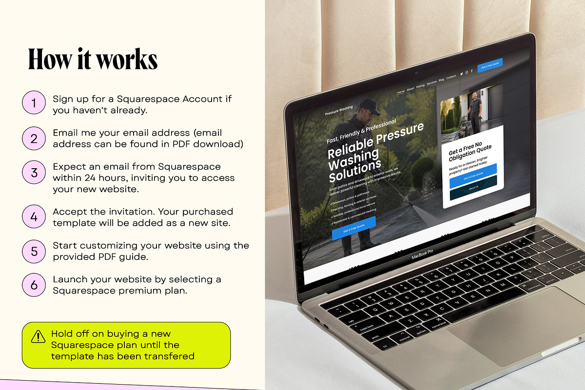 Pressure Washing Squarespace Website, a Squarespace Template by Template Twist Shop (Photo 6 of 10)