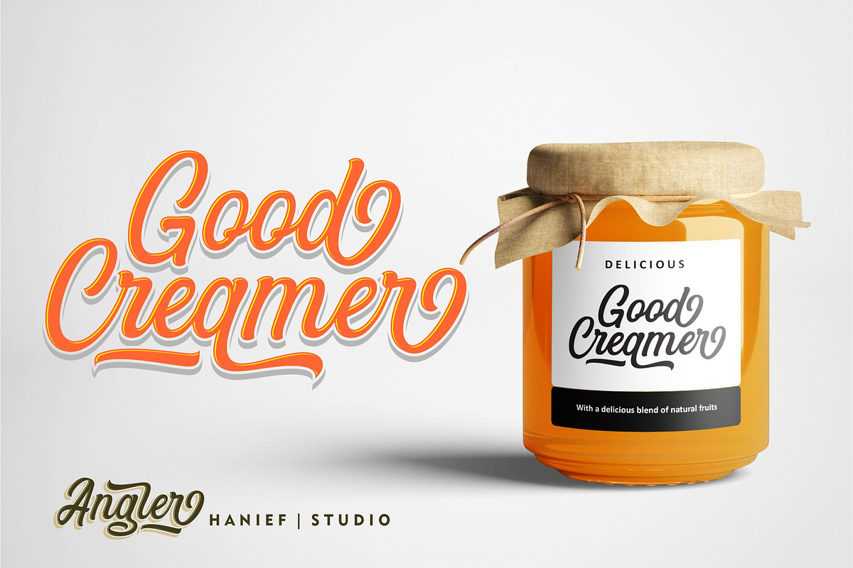 Angler Modern Script Font preview 5