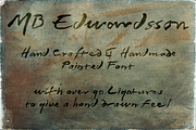 MB Edwardsson, a Script Font by Ben Burford Fonts (Thumbnail 1 of 2)